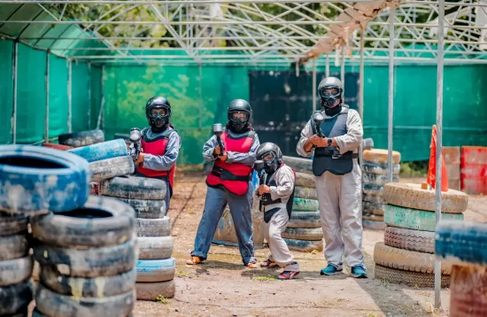 Paint Ball match adventure activities in palampur