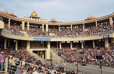 Indian Wagah border arena