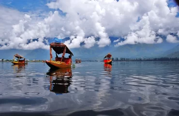 Shikaras on Dal Lake