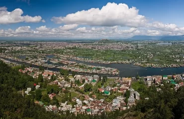 dal lake top view